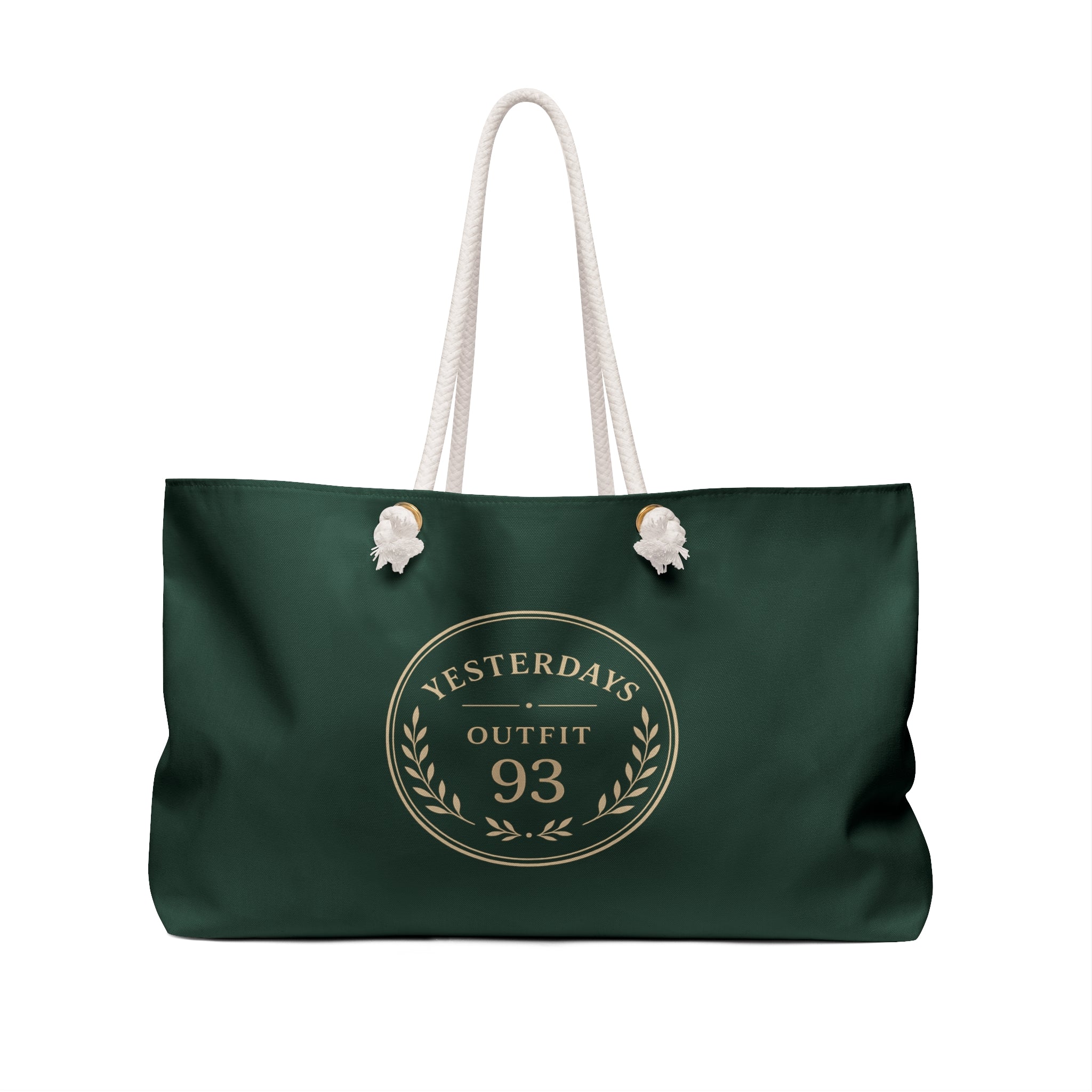 Yesterday's Outfit 93 Weekender Bag | Dark Green Laurel Travel Tote