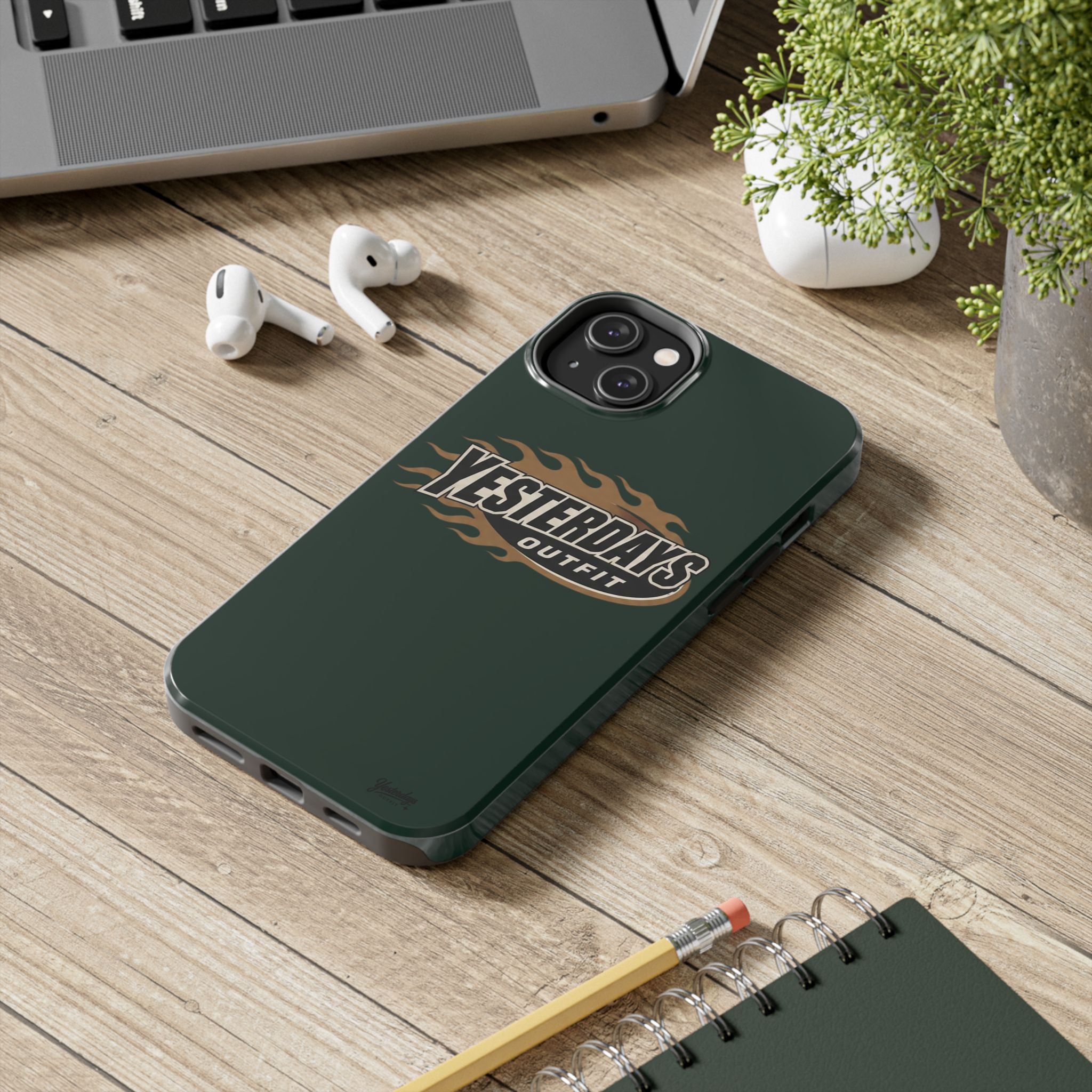 Yesterdays Outfit Flame Logo phone case | Tough Phone Cases