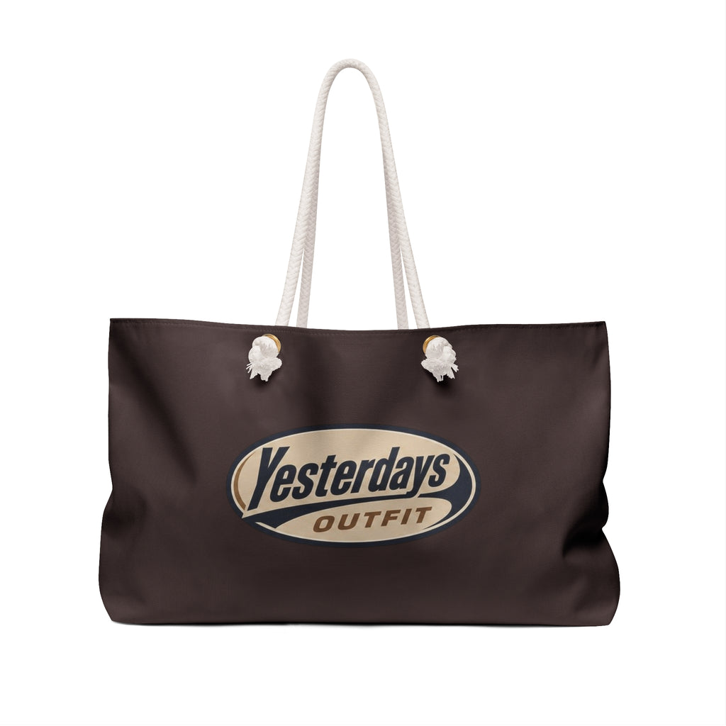 Yesterdays Outfit Logo Weekender Bag | Vintage Oval Logo Tote