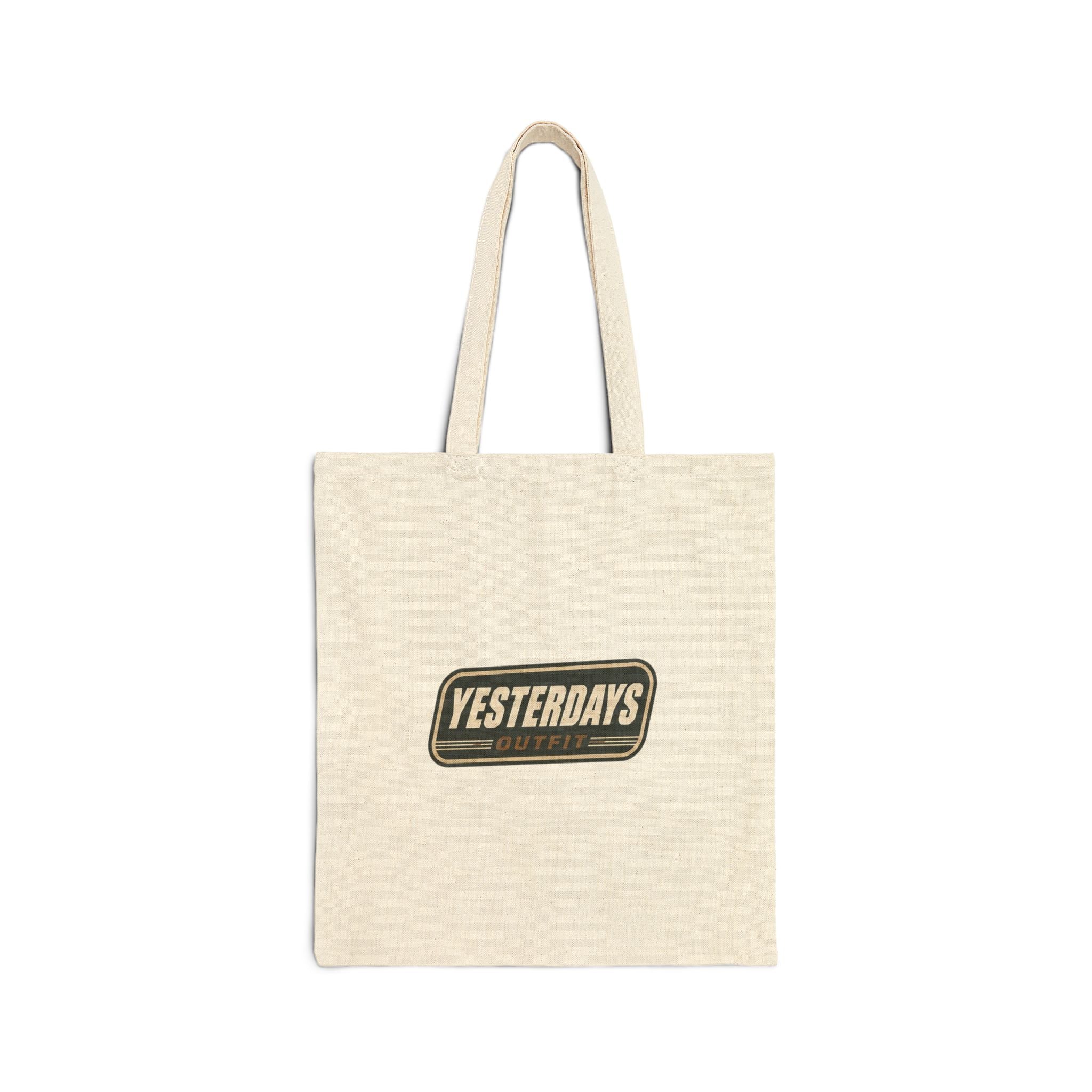 YESTERDAYS vintage logo Tote Bag | retro flame graphic, canvas shopper
