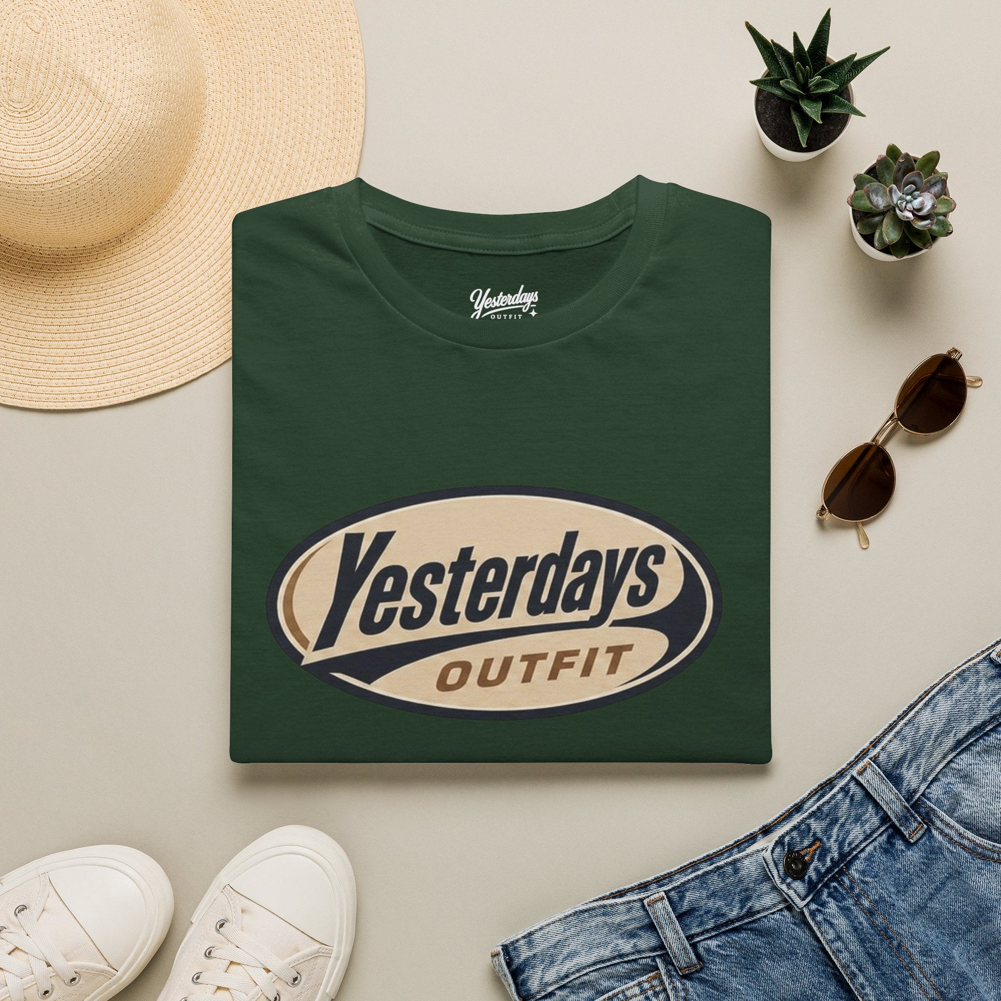 Yesterdays Outfit logo T-Shirt | vintage oval graphic tee
