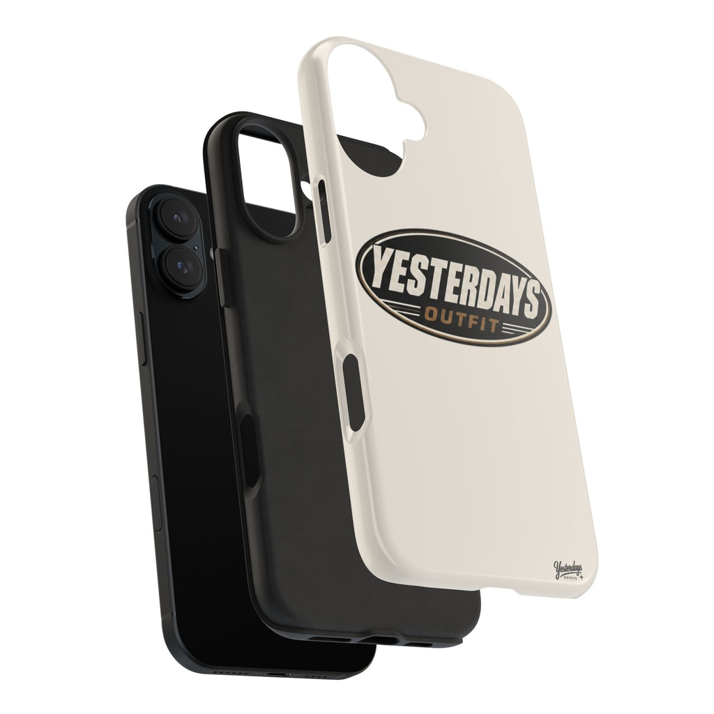Yesterdays Outfit phone case | Tough Phone Cases, retro oval logo