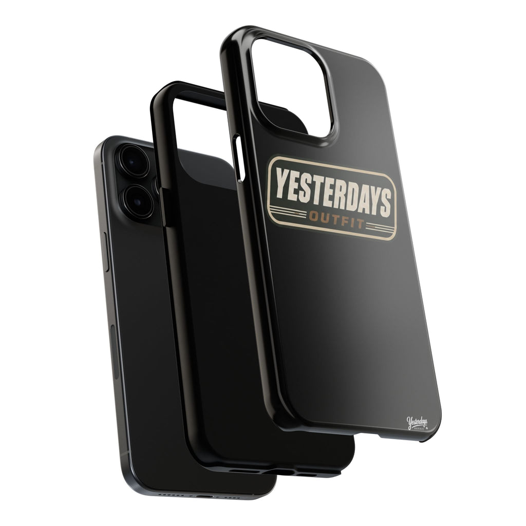 Yesterdays Outfit vintage logo Tough Phone Case | retro badge phone cover