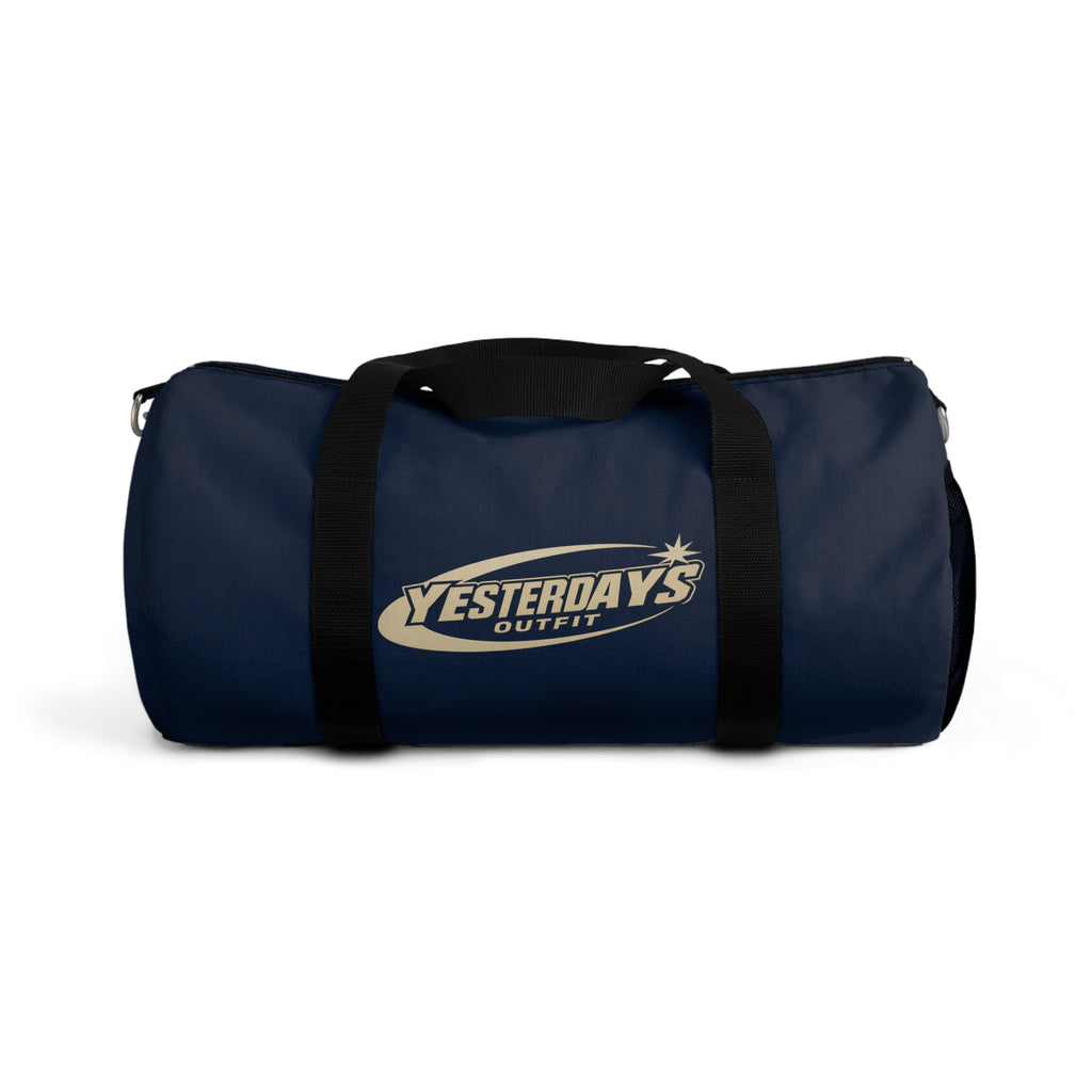 Yesterdays Outfit Logo Duffel Bag | Navy Sports Gym Travel Bag