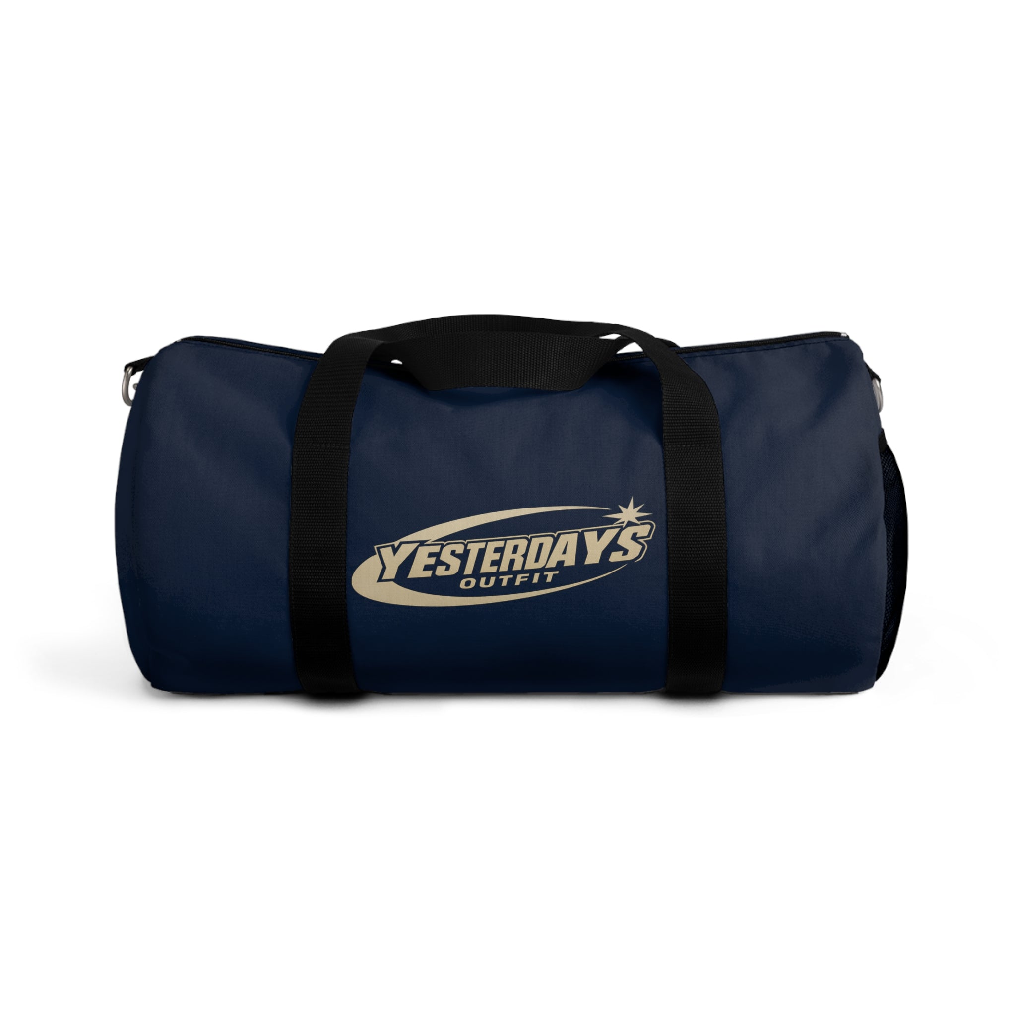 Yesterdays Outfit Logo Duffel Bag | Navy Sports Gym Travel Bag