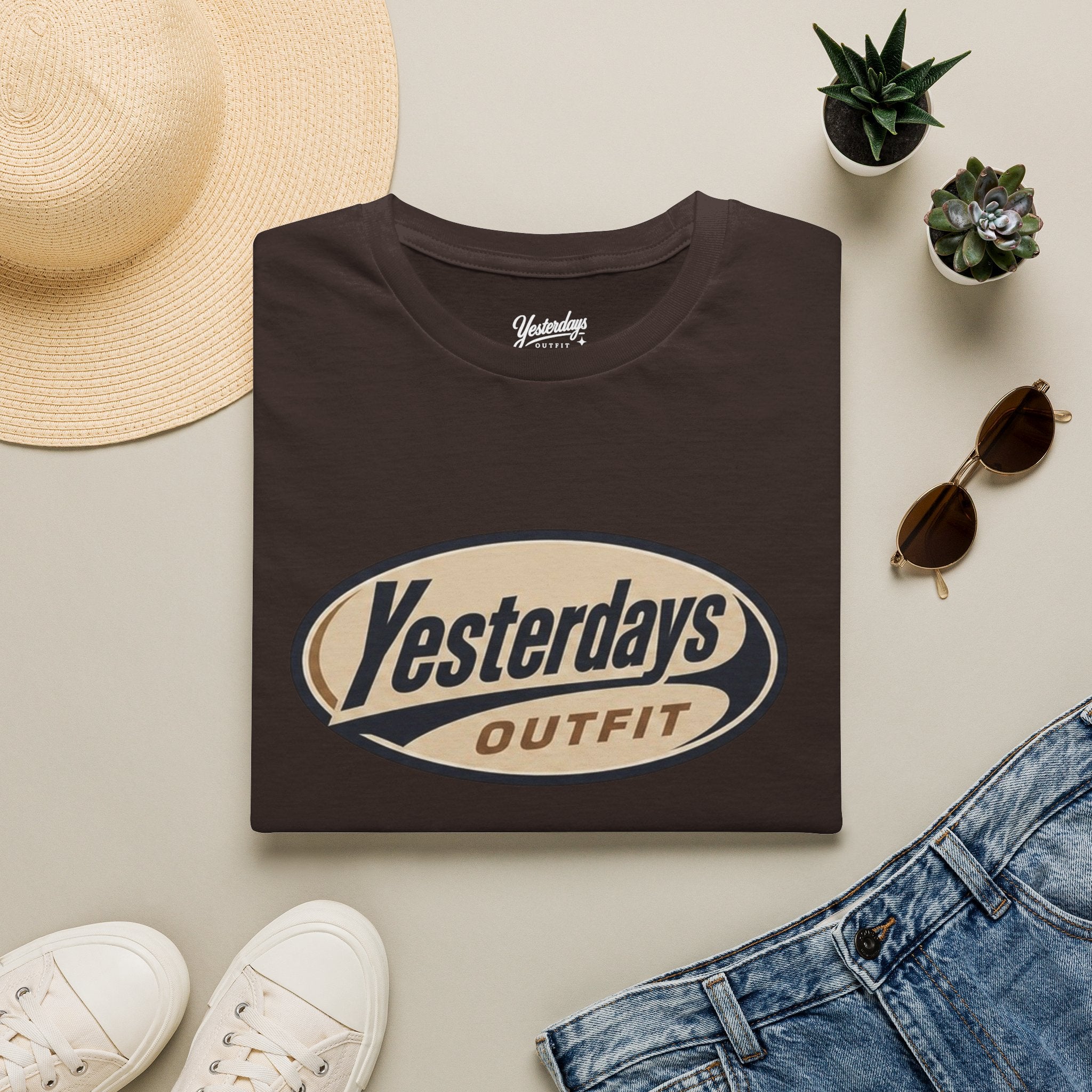 Yesterdays Outfit logo T-Shirt | vintage oval graphic tee