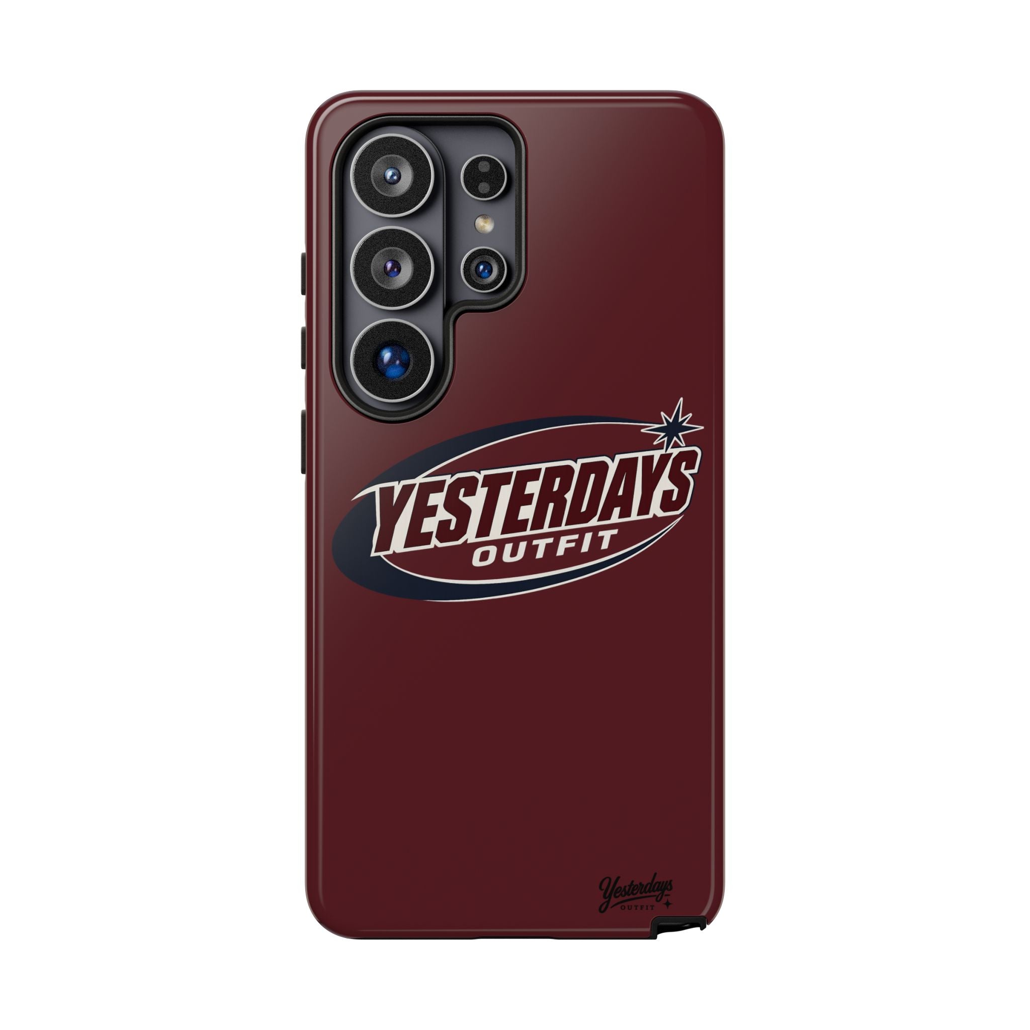 Retro Star | Burgundy Phone Case