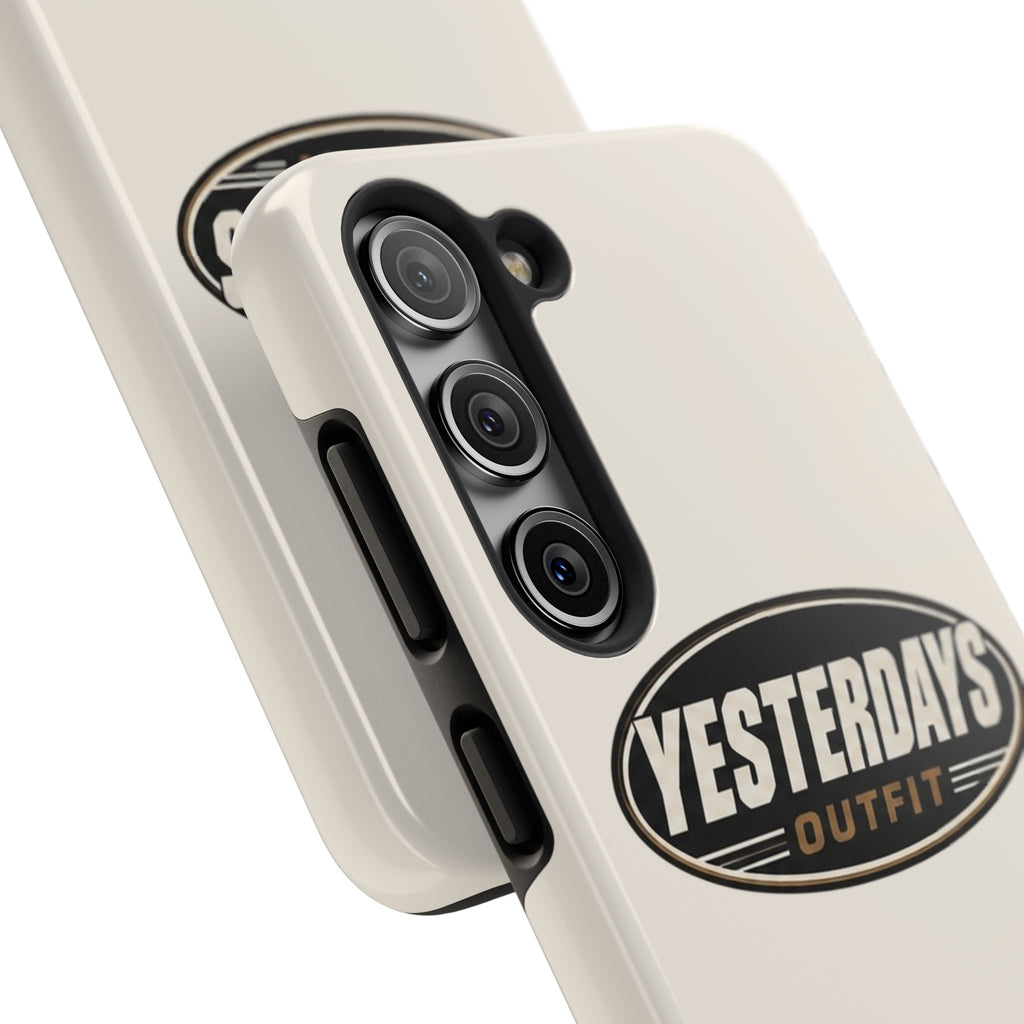 Yesterdays Outfit phone case | Tough Phone Cases, retro oval logo