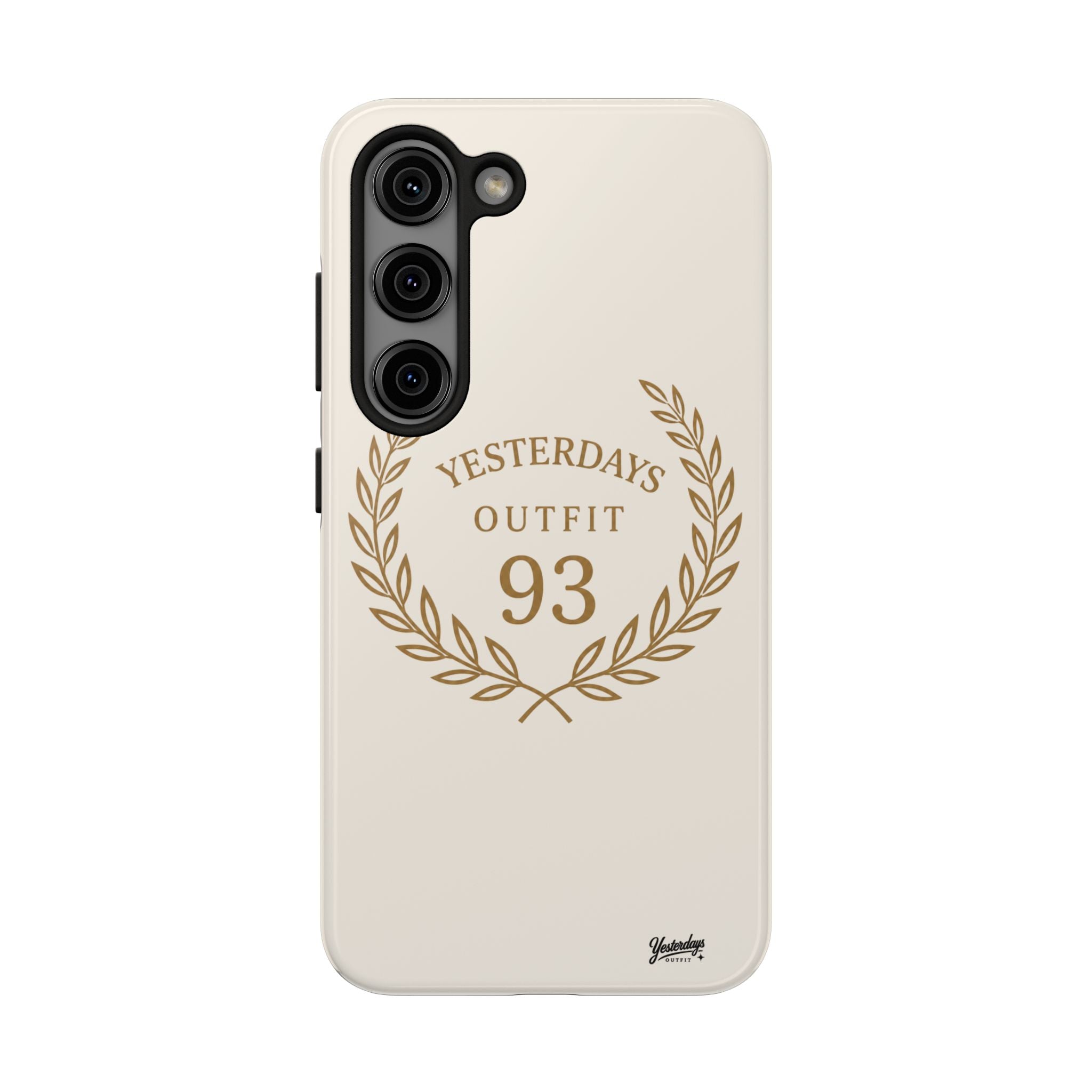 Yesterdays Outfit 93 phone case | laurel wreath vintage number design