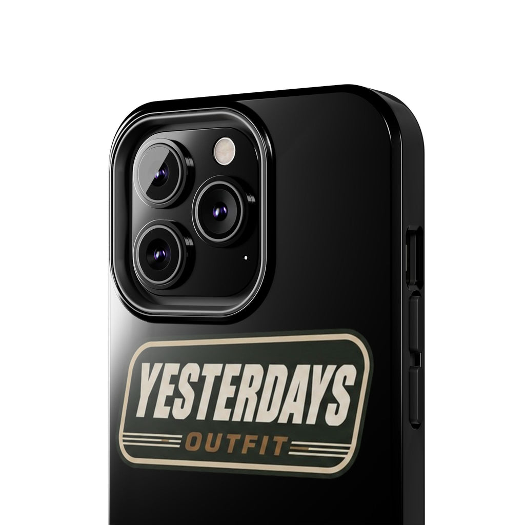 Yesterdays Outfit vintage logo Tough Phone Case | retro badge phone cover