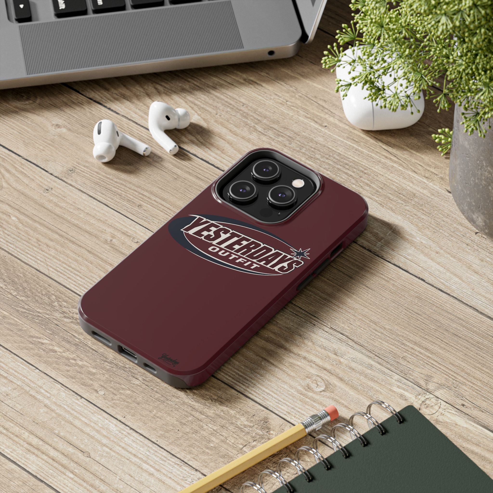 Yesterdays Outfit logo Tough Phone Case | Retro Badge iPhone Android