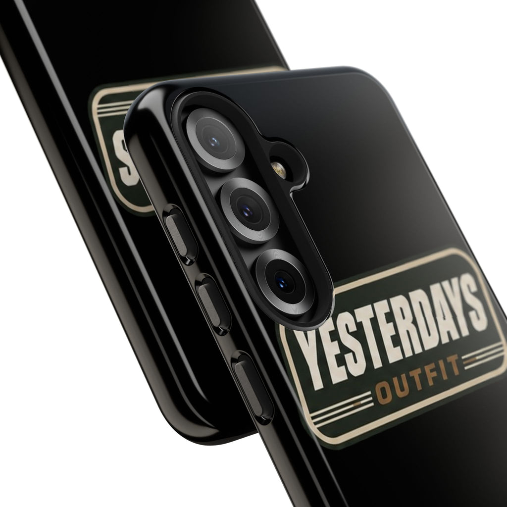 Yesterdays Outfit vintage logo Tough Phone Case | retro badge phone cover