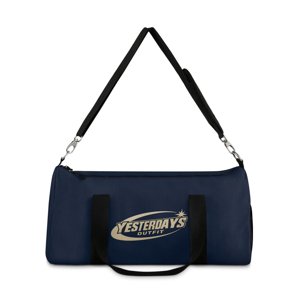 Yesterdays Outfit Logo Duffel Bag | Navy Sports Gym Travel Bag