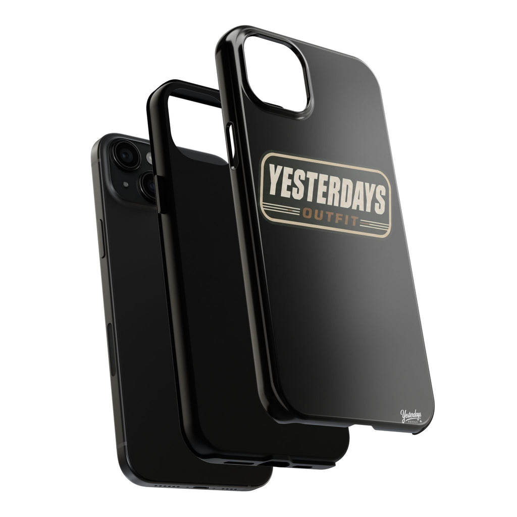 Yesterdays Outfit vintage logo Tough Phone Case | retro badge phone cover