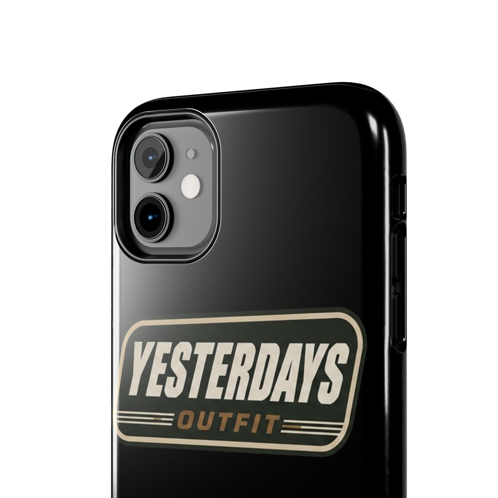 Yesterdays Outfit vintage logo Tough Phone Case | retro badge phone cover