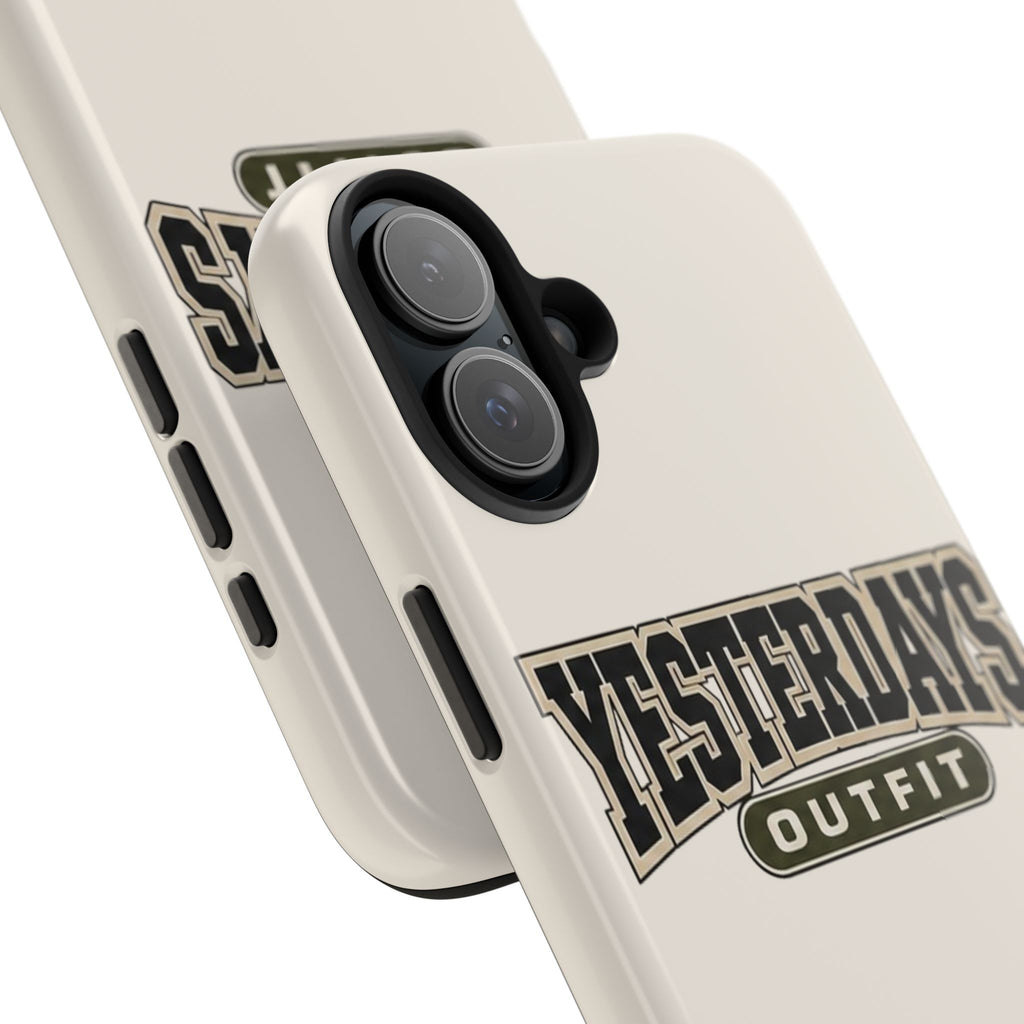 Yesterdays Outfit Phone Case | Retro Collegiate Logo, Tough Phone Case