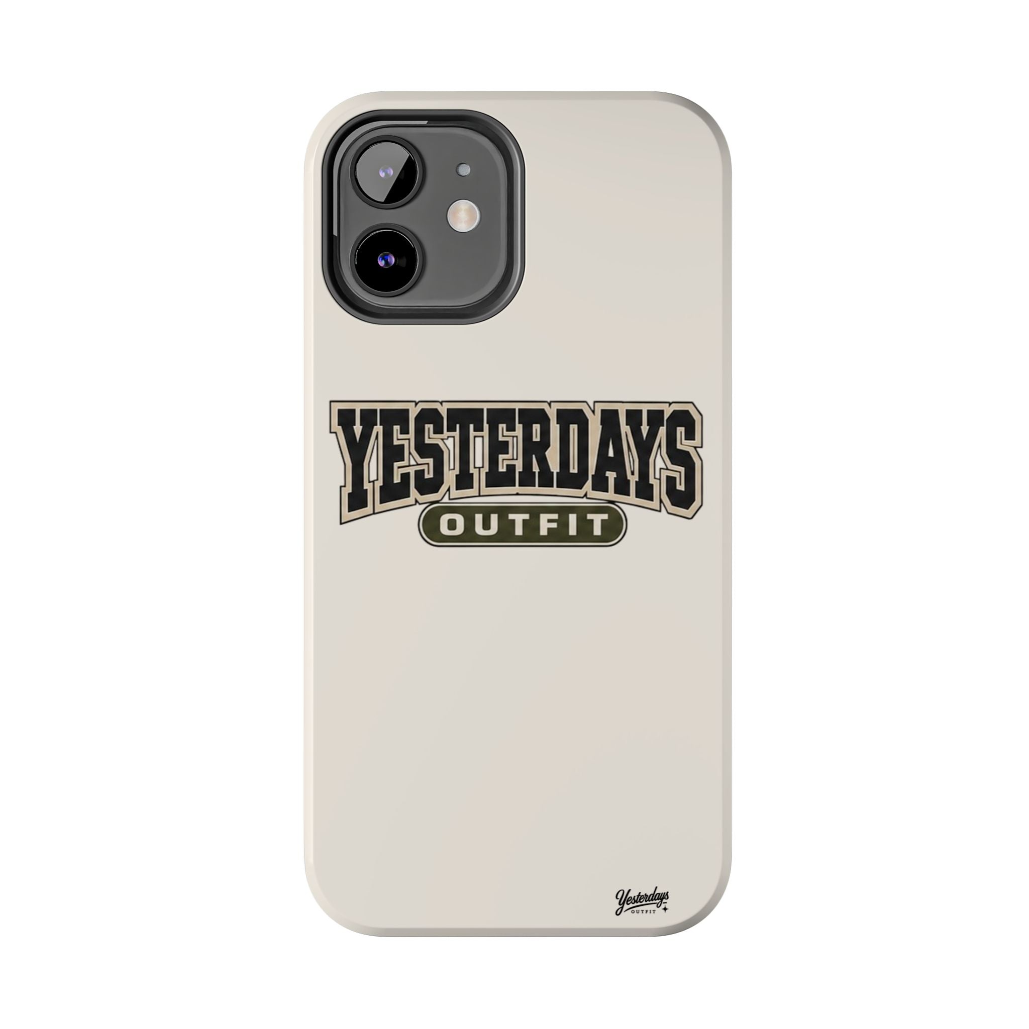 Yesterdays Outfit Phone Case | Retro Collegiate Logo, Tough Phone Case