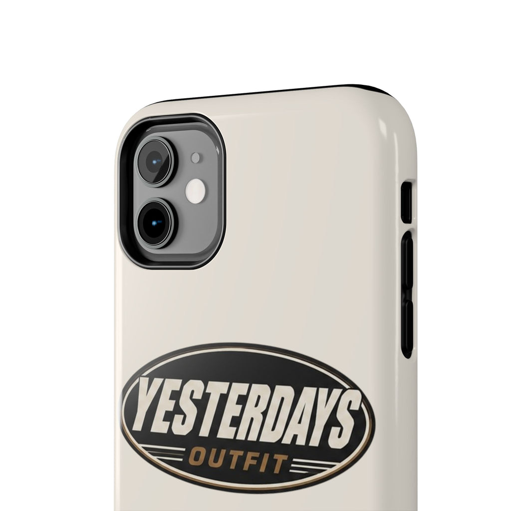 Yesterdays Outfit phone case | Tough Phone Cases, retro oval logo