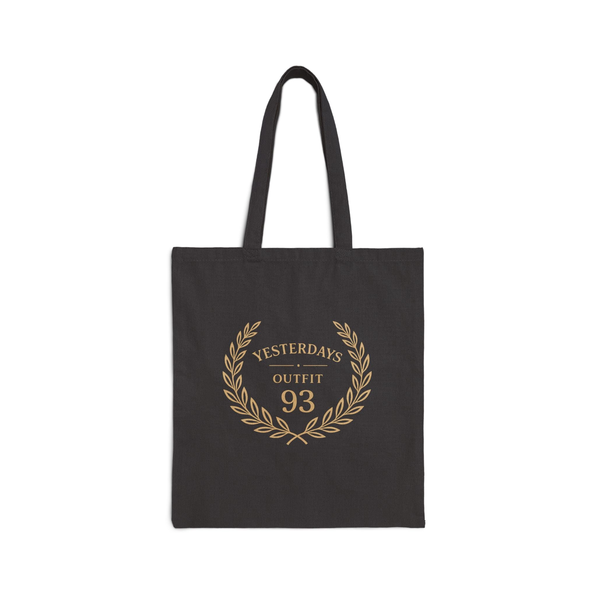 Yesterday’s Outfit 93 Tote | Cotton Canvas Tote Bag, Laurel Wreath Design
