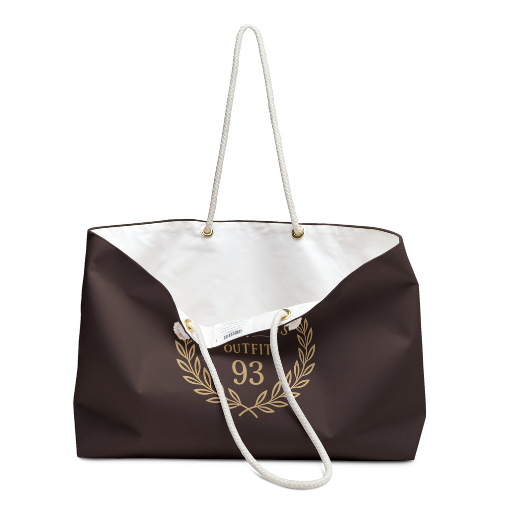 Yesterdays Outfit 93 Weekender Bag | Brown Laurel Crest Tote