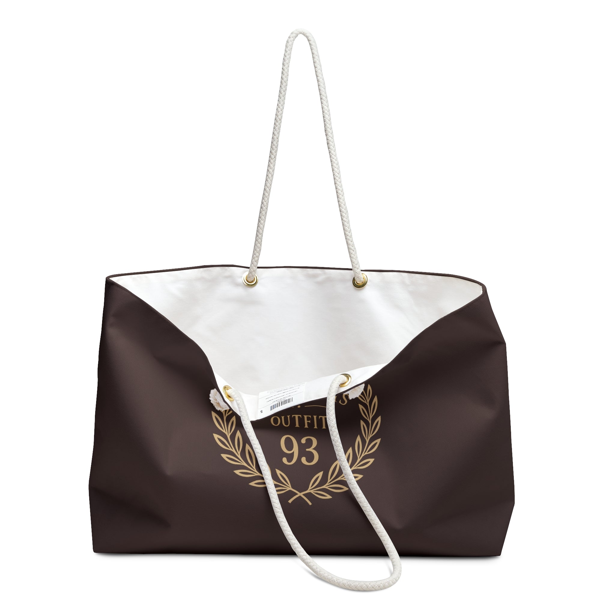 Yesterdays Outfit 93 Weekender Bag | Brown Laurel Crest Tote