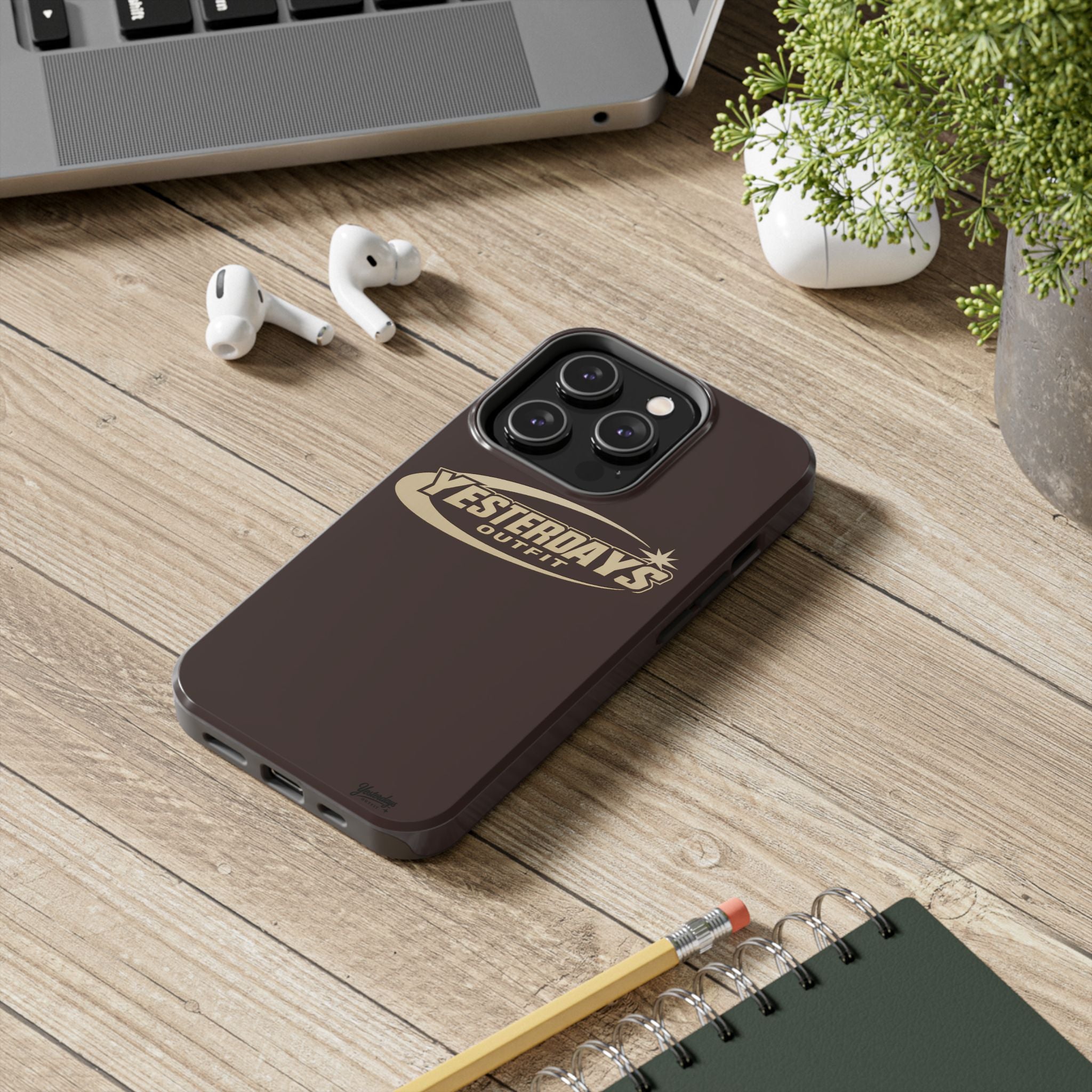 Yesterdays Outfit logo Tough Phone Case | Retro Badge Phone Case