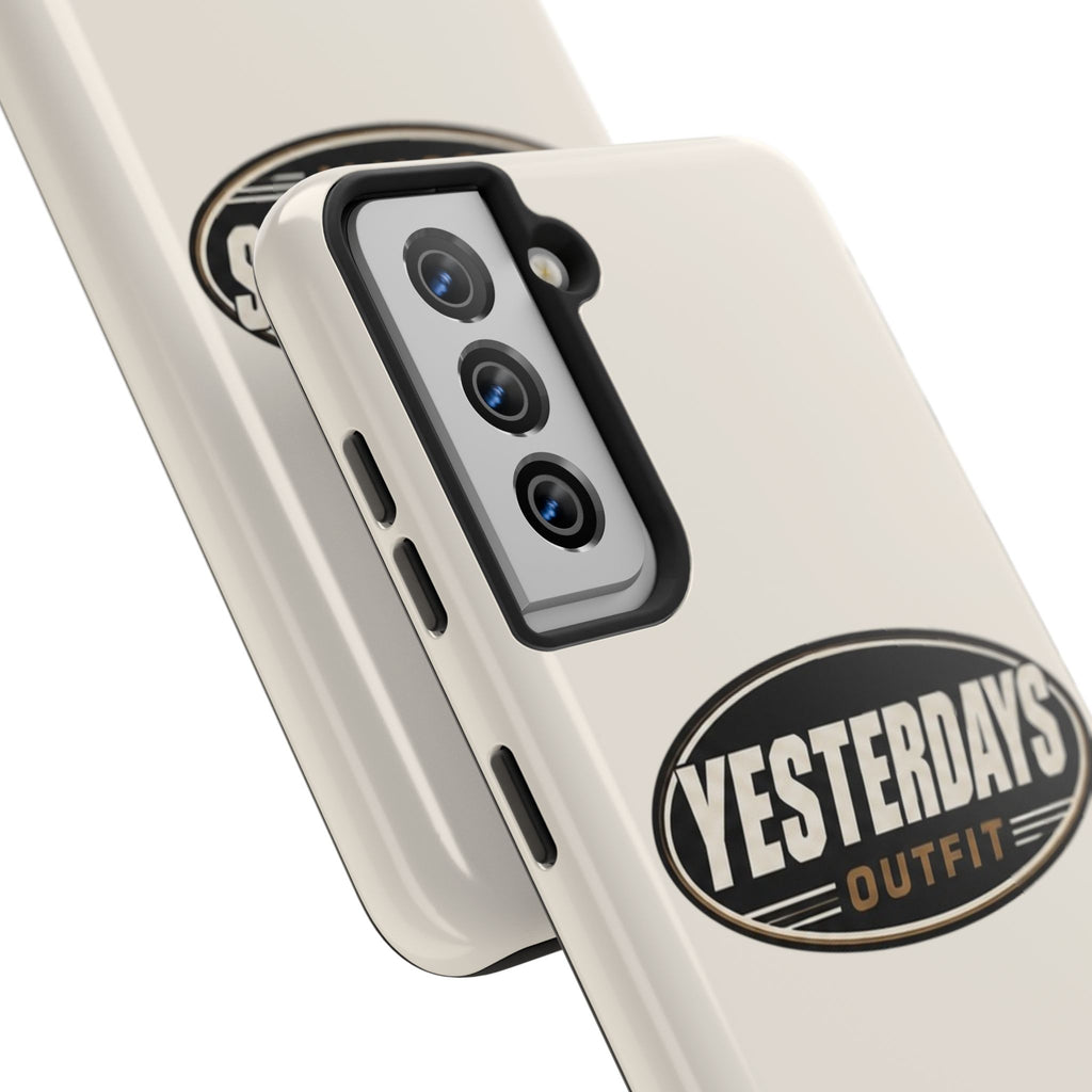 Yesterdays Outfit phone case | Tough Phone Cases, retro oval logo