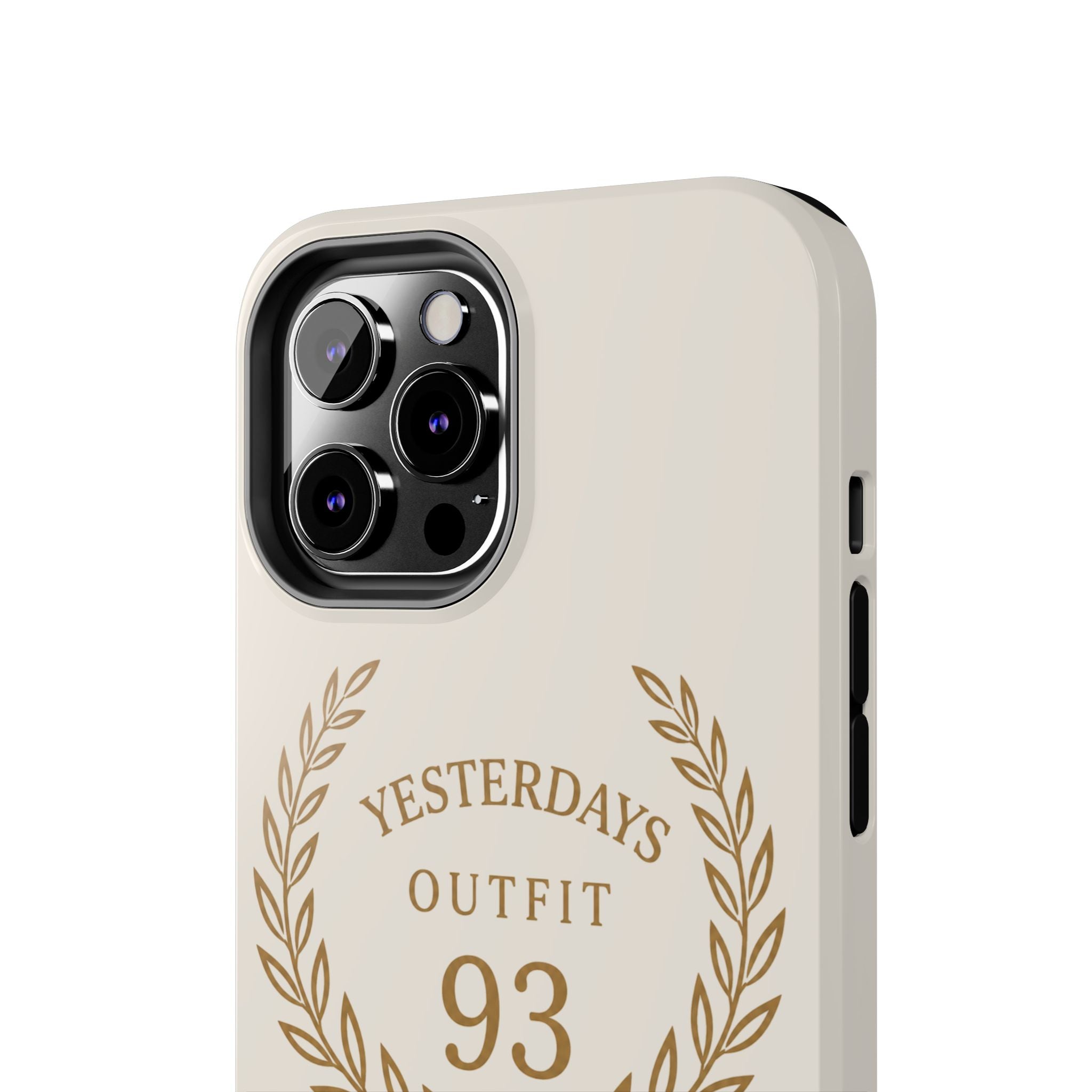 Yesterdays Outfit 93 phone case | laurel wreath vintage number design