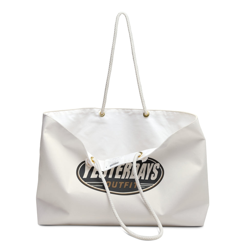 Yesterdays Outfit Logo Weekender Bag | Canvas Tote, Travel Carryall