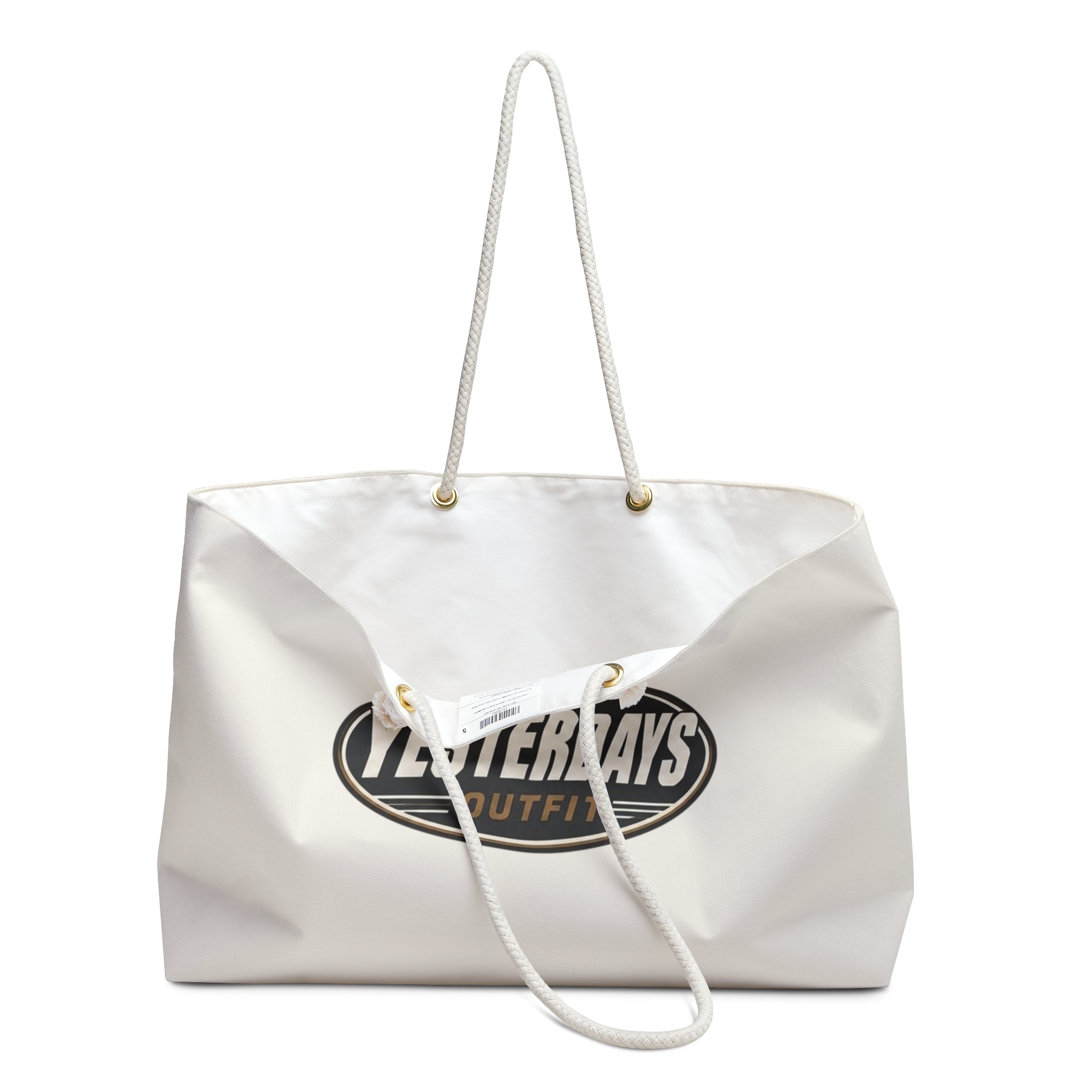 Yesterdays Outfit Logo Weekender Bag | Canvas Tote, Travel Carryall