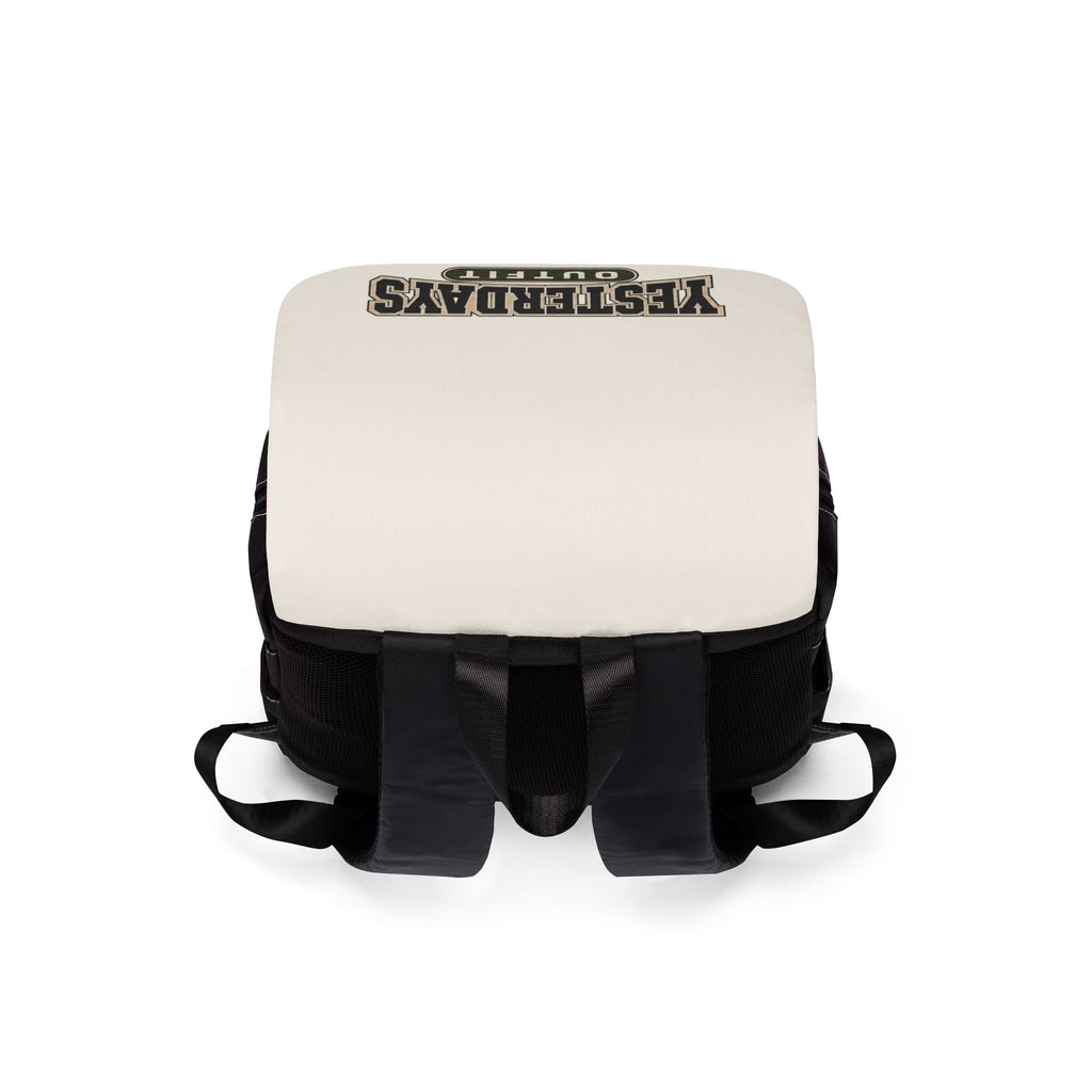 Yesterdays Outfit Graphic Backpack | Canvas Flap School Bag