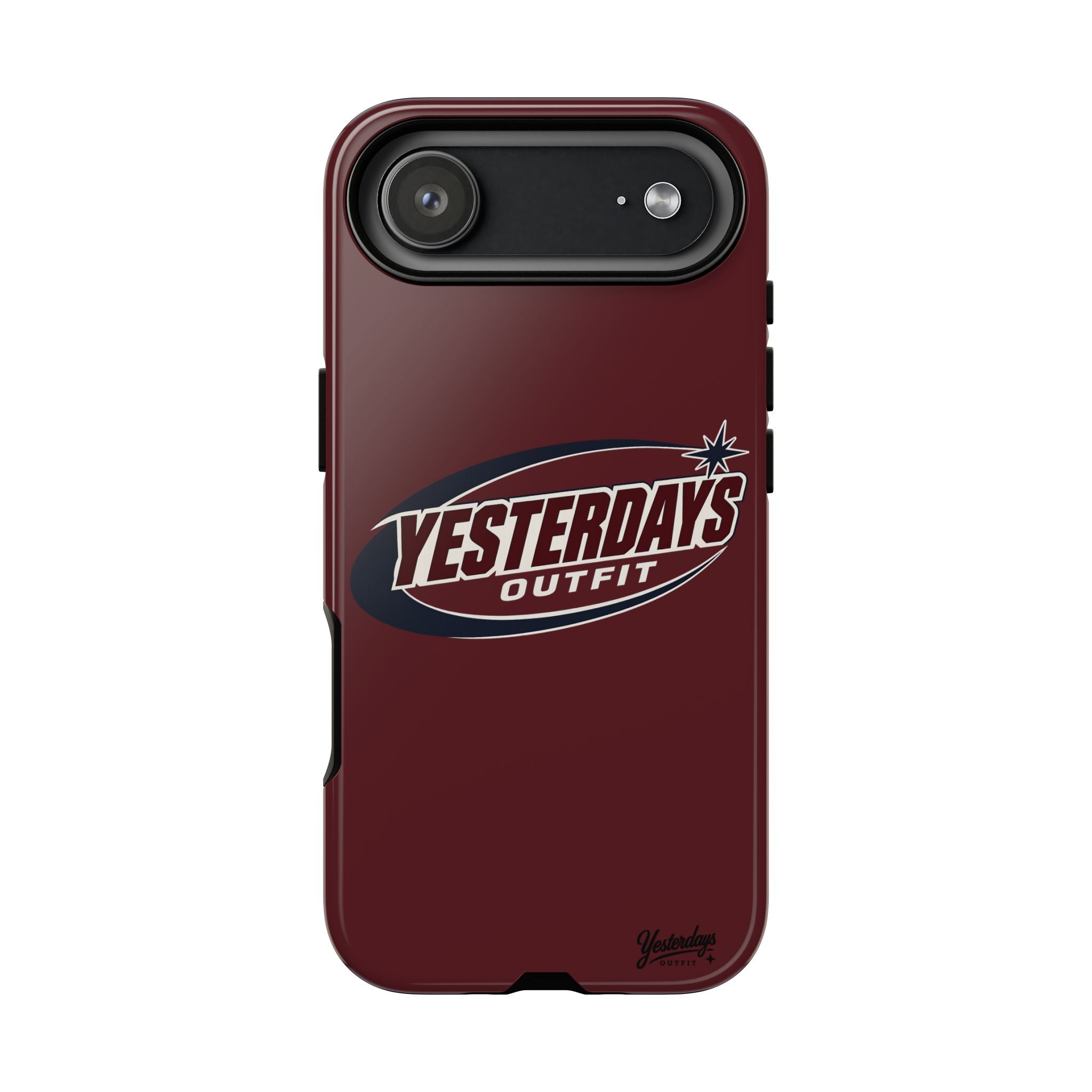 Retro Star | Burgundy Phone Case