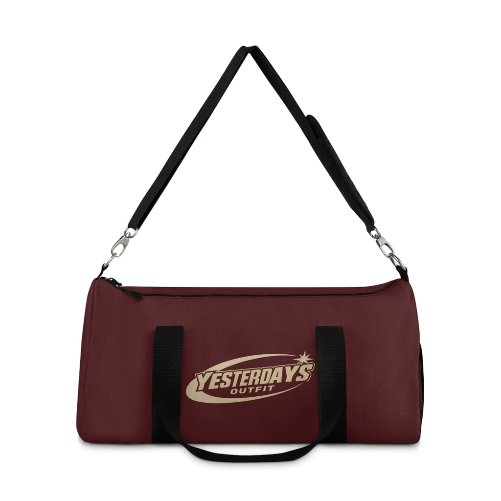 Yesterdays Outfit Logo Duffel Bag | Maroon Gym Travel Bag