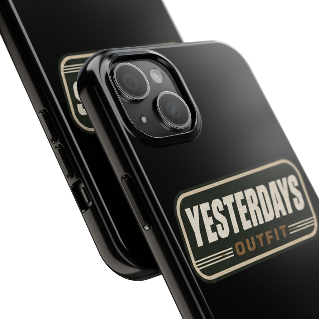 Yesterdays Outfit vintage logo Tough Phone Case | retro badge phone cover