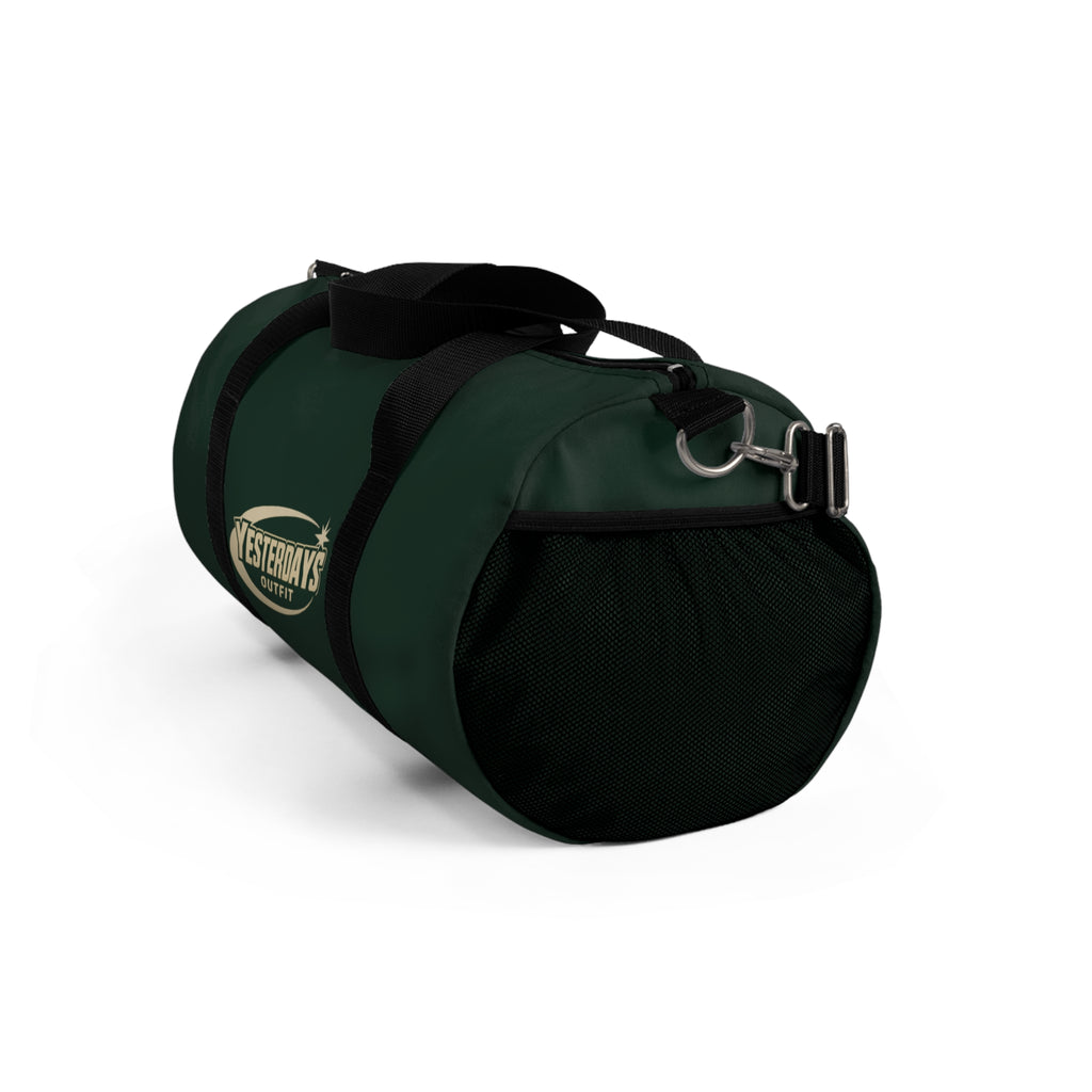 Yesterdays Outfit Logo Duffel Bag | Green Travel Gym Weekender