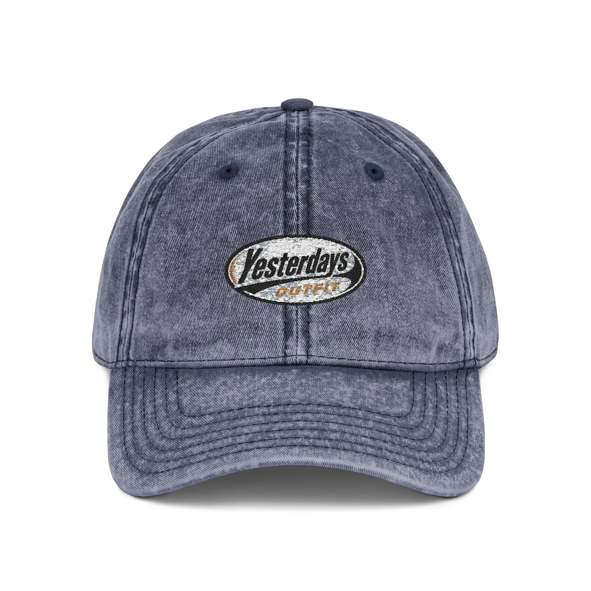 Yesterdays Logo Vintage Cap, Embroidered Hat | Distressed Baseball Cap